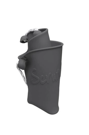 Składane wiaderko do wody i piasku Scrunch Bucket - Ciemny Szary