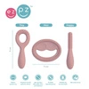 EZPZ Zestaw silikonowych gryzaków sensomotorycznych Oral Development Tools pastelowy róż