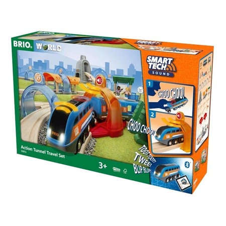 BRIO Smart Tech Zestaw Podróżny z Tunelami