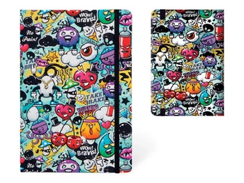 Notes A5 w twardej okładce z graffiti 96k