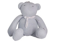 Miękki miś z pozytywką Błękitny 40cm 0m+ BAMBOOM