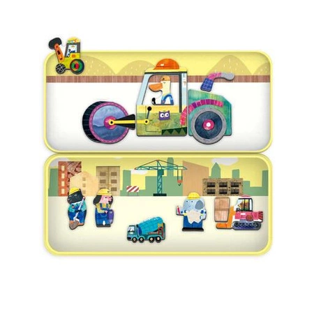 mierEdu Układanka magnetyczna - Pojazdy ME0882