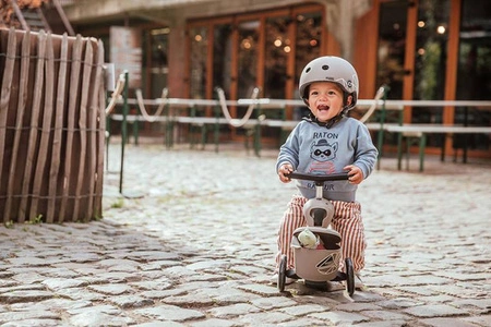 SCOOTANDRIDE Highwaykick 1 Lifestyle 2w1 Jeździk i hulajnoga z zamykanym schowkiem 1-5 lat Brown Lines