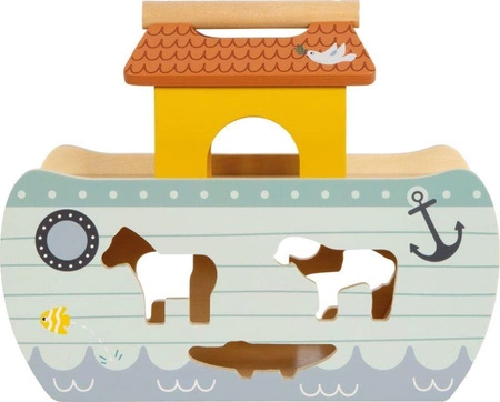 Arka Noego dla dzieci drewniany sorter edukacyjny dla najmłodszych z figurkami Small Foot 12456