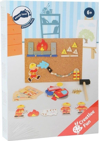 Przybijanka Straż pożarna w akcji 10581-Small Foot, zabawka kreatywna