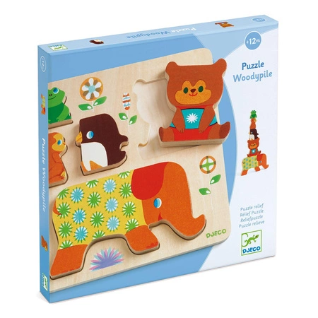 Drewn. puzzle przestrz. PIRAMIDA ZWIERZĄT DJ01056