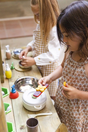 Lekkid, drewniane magnetyczne klocki konstrukcyjne- Jedzenie