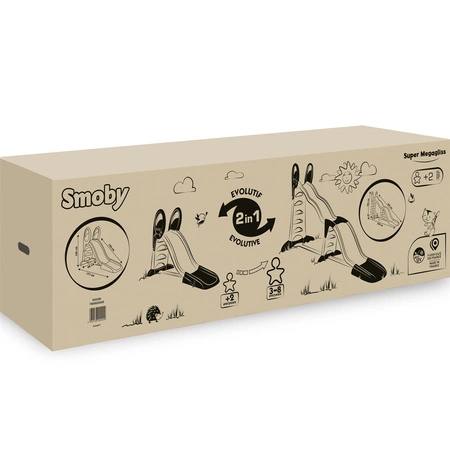 SMOBY Zjeżdżalnia Megagliss Duża 2w1 Ślizg 360 cm