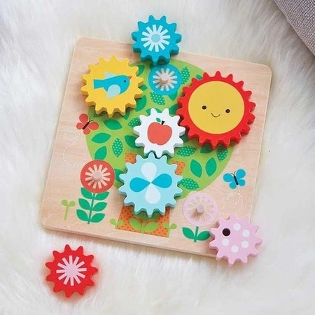 Petit Collage Drewniane Ruchome Puzzle dla Dziecka Drzewo