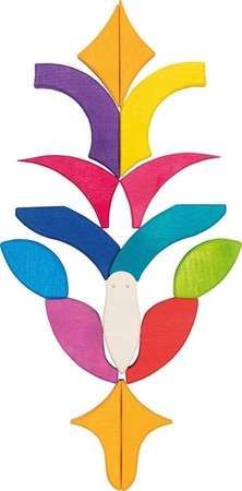 Klocki drewniane układanka mozaika Motyl Mariposa Goki 58352