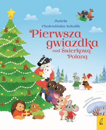 Pierwsza gwiazdka nad świerkową polaną