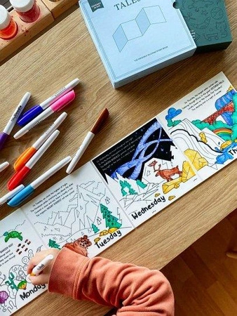 HeyDoodle Książeczka Silikonowa do Kolorowania Cuda Natury