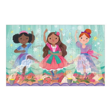 Mudpuppy Puzzle soczewkowe z ruchomym obrazkiem Baletnice 75 elementów 5+