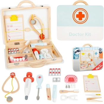 Drewniana walizka lekarza dentysty 11743-Small Foot, mały lekarz