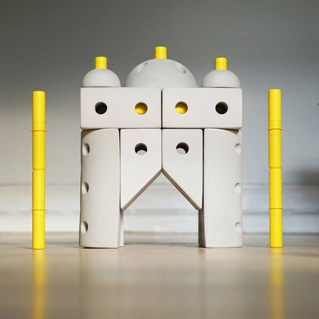 MODU - Half Ball Kit - piankowe półkule rozwijające motorykę dużą, żółte