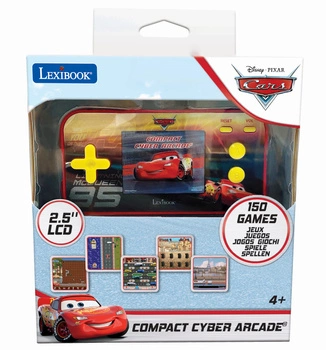 Konsola podręczna Compact Cyber Arcade® Cars - ekran 2,5'' 150 gier w tym 10 z Cars JL2367DC