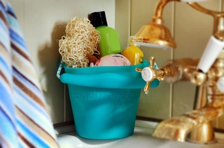 Składane wiaderko do wody i piasku Scrunch Bucket - Rust