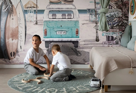 SUMMER VIBES - Turquoise Tapeta Malumi