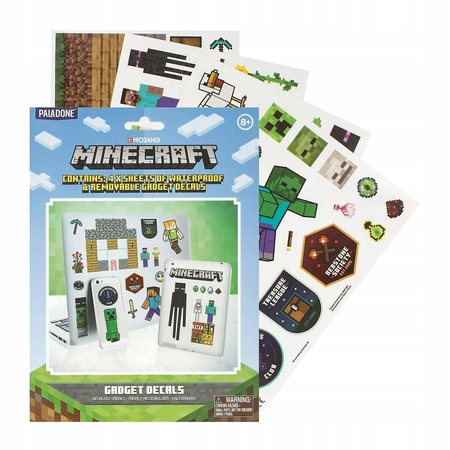 Zestaw naklejek Minecraft (102 szt)