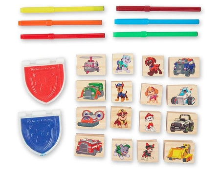 Kreatywny zestaw z pieczątkami Psi Patrol Wooden Stamps Activity Set Melissa and Doug 33264