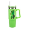 Minecraft kubek podróżny ze słomką (900 ml) - zielony