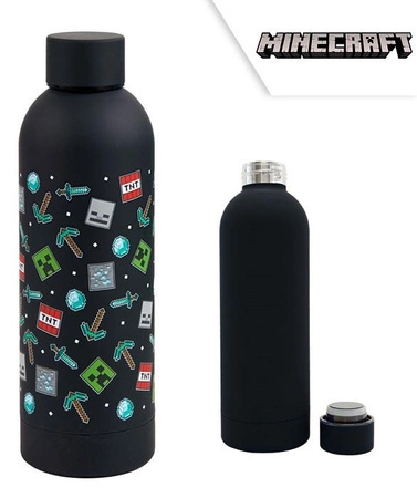 Butelka Minecraft czarna - 500 ml