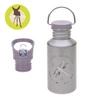 Lassig Butelka - bidon ze stali nierdzewnej z dodatkową zakrętką z ustnikiem 500 ml Adventure Ważka