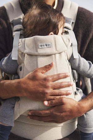 BABYBJORN - nosidełko Harmony, Woven Jasny Beż melanż