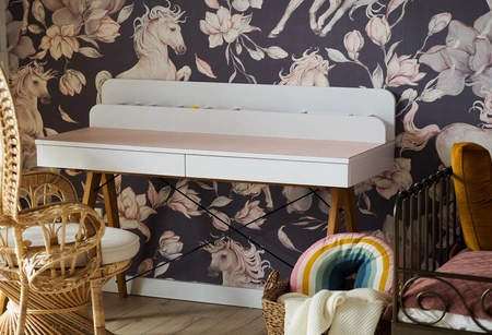 Tapeta W Jednorożce- UNICORNS Kolor 'Purple Gray' Malumi