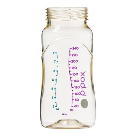 Butelka ze smoczkiem do karmienia niemowląt wykonana z PPSU, 240 ml, błękit, b.box