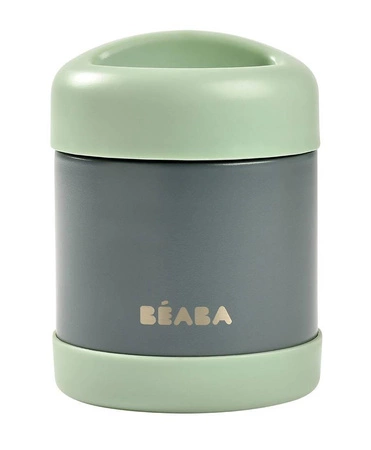 Beaba Pojemnik-termos obiadowy ze stali nierdzewnej z hermetycznym zamknięciem 300 ml Mineral grey/Sage green