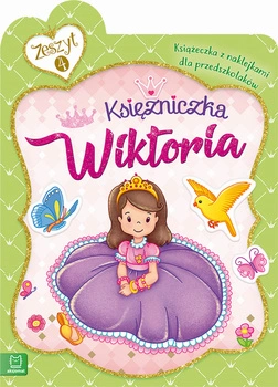 Księżniczka wiktoria książeczka z naklejkami dla przedszkolaków