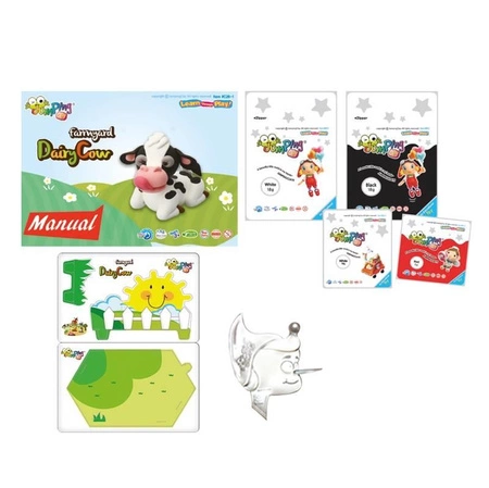 Jumping Clay | Zestaw kreatywny Farma - Krówka