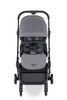 MINI by Easywalker Buggy TURN Kompaktowy wózek spacerowy z obrotowym siedziskiem 360° Soho Grey (z osłoną przeciwdeszczową w zestawie)