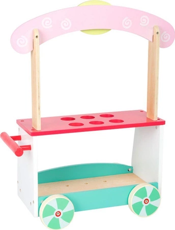 Drewniany stragan lodziarnia dla dzieci Small Foot zabawa przez imitację