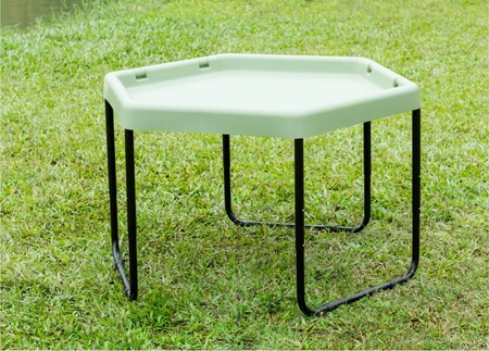 MASTERKIDZ Sześciokątny Stolik Do Zabawy Piaskiem i Wodą Regulowany