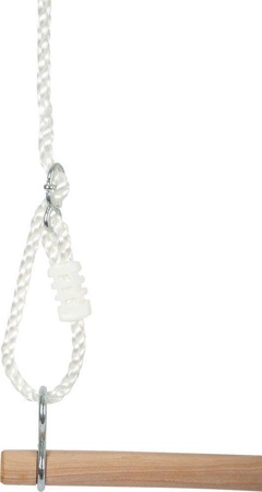 Drewniana huśtawka deska, drążek i koła gimnastyczne 3w1 11908-Small Foot, zabawy w plenerze