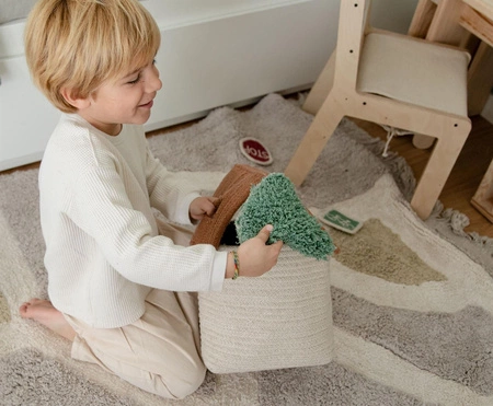 Krzesełko dziecięce Sillita Vintage niebieski Lorena Canals x Gonzalo Milà