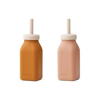 Butelka Milkshake 2 szt- mustard/ dark rose mix- liewood