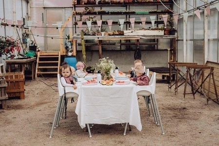 Baby Livia Śliniak z rękawkami Grey Miś 303-9