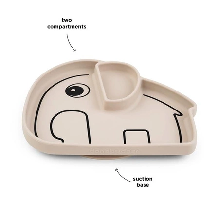 Done by Deer Talerzyk z Podziałką Stick&Stay Słonik Elphee Sand