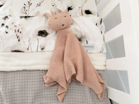 Przytulanka dla noworodka królik różowa 30cm 0m+ BAMBOOM