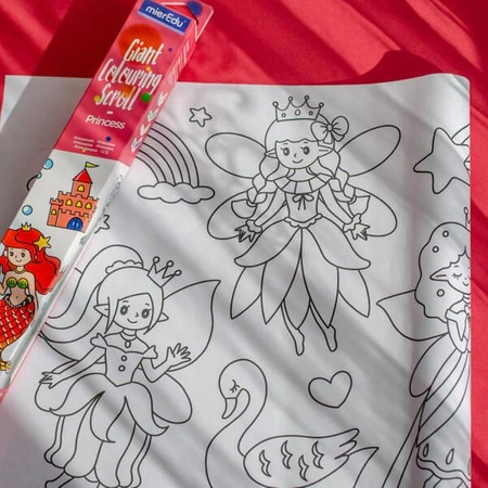 mierEdu Gigantyczna kolorowanka w rolce - Księżniczki ME247