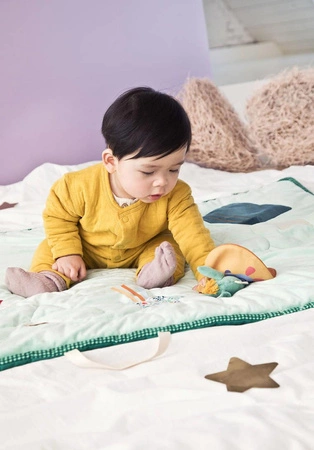 LILLIPUTIENS Aktywizująca mata do zabawy i śpiwór 2w1 Smok Joe 0 m+