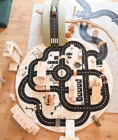Play&Go Worek na Zabawki i Mata do Zabawy 2w1 Roadmap / Thunderbo