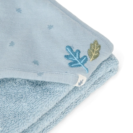 Little Dutch Bawełniany ręcznik z kapturem 75x75 cm Forest Wonders
