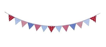 Różowo-niebieska girlanda