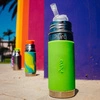Termobutelka ze słomką 260 ml, zielona, Pura