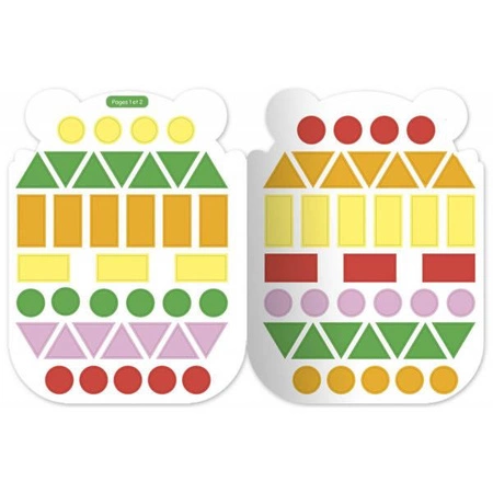 Auzou Moje pierwsze naklejki kształty Miś panda 506137