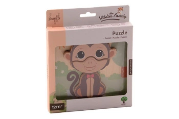 Drewniane puzzle MAŁPKA The wildies Family